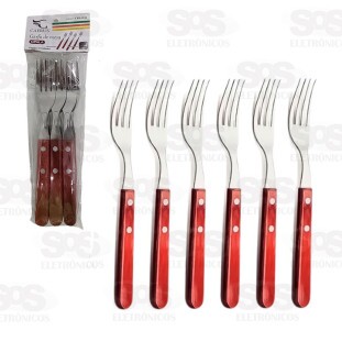 Kit Garfo De Mesa Opala/Madras Com 6 Unidades CRS-2625/CRS-1104