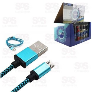 Cabo Micro Usb 2 Metros Tubo Inova cbo-5636/5758