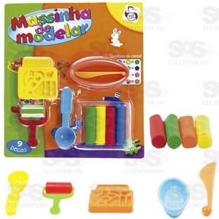 Kit Massinha De Modelar 20g Cada Modelo 3 PI 3236