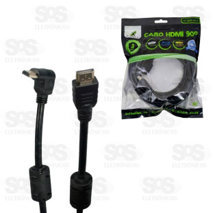 Cabo HDMI 90 graus 5 metros X-cell XC-HDMI-90-C