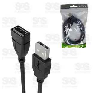 Cabo Extensor USB Macho x Fêmea 2 Metros X-cell XC-M/F-2M