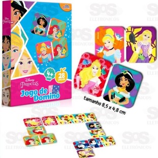Jogo De Dominó Princesas Disney 28 Peças