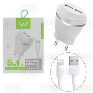 Carregador Iphone 5.1A 2 Portas USB Altomex AL-9057-5G