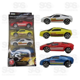 Carrinhos de Fricção 4 unidades Toy King TK-1147