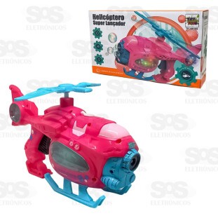 Lança Bolhas Helicóptero Com Luzes E Sons TK-AB2485
