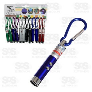 Chaveiro Lanterna 3 Em 1 Com 12 Unidades CRS-1417