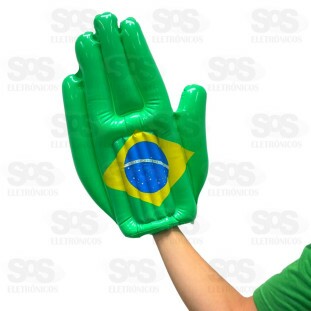 Mão Inflável Torcida Bandeira do Brasil