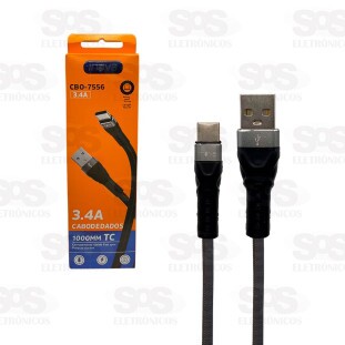 Cabo De Nylon Reforçada Type C 1 Metro Inova CBO-7556