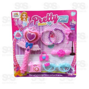 Conjunto Princesa Mágica com Varinha e 7 Acessórios Toy King TK-AB2990