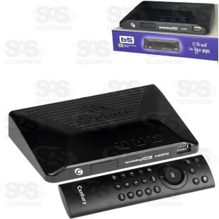 Receptor De Sinal Midia Box B5 Hdtv Sathd Century Sat