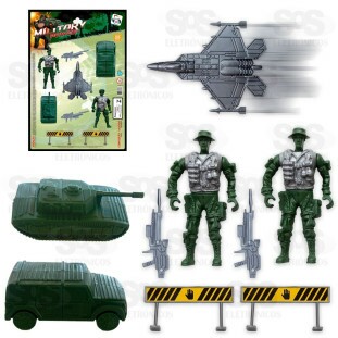 Kit Militar Poderoso 9 Peças Pica Pau 770