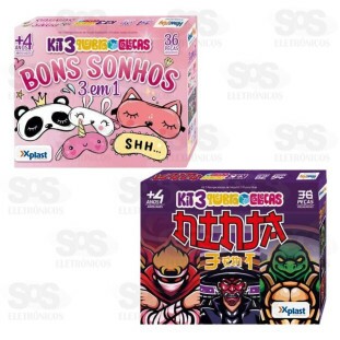 Kit 3 Em 1 Quebra-Cabeça 36 Peças Xplast 5006