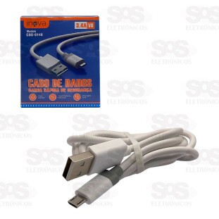 Cabo De Dados Rápido Micro V8 1.2 Metros 3.4A Inova CBO-6148