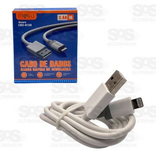 Cabo De Dados Rápido Iphone 1.2 Metros 3.4A Inova CBO-6150