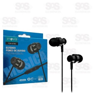 Fone De Ouvido Com Microfone Estéreo Inova FON-8780