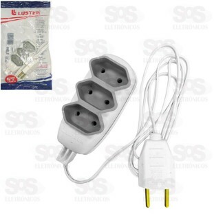 Extensão Tripla 1,5 Metros 2P Luster 2167