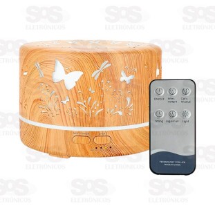 Difusor Umidificador De Ar Com LED e Controle Remoto B-Max BM100