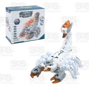 Escorpião Solta Fumaça Com Luzes Toy King TK-AB3417
