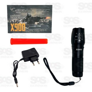 Lanterna Tática Militar Com Sinalizador Caerus CRS-X900