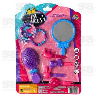Kit De Beleza Princesa Com 8 Peças Toy King TK-AB4334