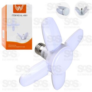 Mini Lâmpada LED 4 Hélice 28W Dobrável Altomex AL-4881
