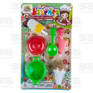 Conjunto Sorveteira Kitchen 6 Peças Toy King TK-AB5816