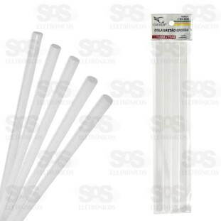 Bastão De Cola Quente Grosso 5 Unidades 11x190mm Caerus CRS-1838