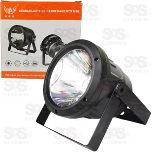 Holofote Com Lanterna Portátil 3 em 1 Recarregável Altomex AL-B1381