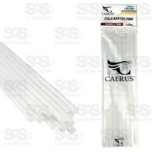 Bastão De Cola Quente Fino 8 Unidades 7x190mm Caerus CRS-1837
