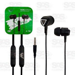 Fone de Ouvido Estéreo Com Microfone Altomex A-798