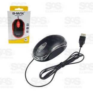 Mouse Óptico 1600 DPI Com Fio USB 3.0 B-Max BM-611