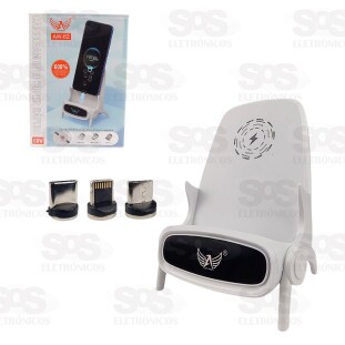 Carregador Por Indução com 3 Conectores 66W Altomex AW-62