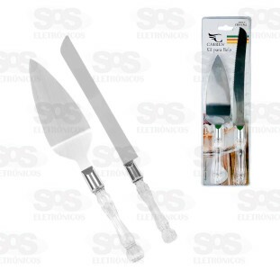 Kit Para Bolos Espátula e Faca Inox Caerus CRS-1542