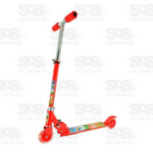 Patinete Dobrável Com Led Rapozinha Com 2 Rodas Zippy Toys 8742P