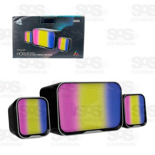 Caixa de Som Multimídia Hórus 16W Knup KP-RO813