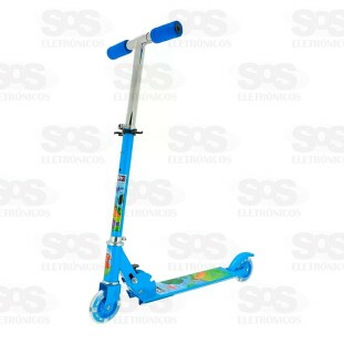 Patinete Dobrável Com Led 2 Rodas Dinossauro Zippy Toys 8743P