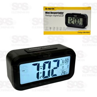Relógio Digital Com Despertador e LED B-Max BM-R804