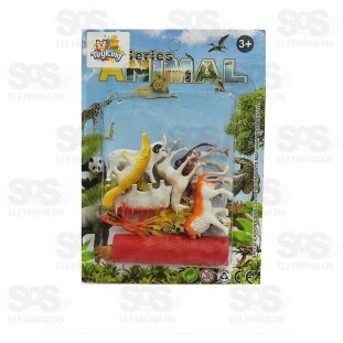 Kit De Animais Sortidos Com 7 Peças Toy King tk-4004
