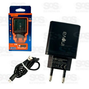 Carregador Rápido 20W Com Cabo Micro V8 Inova CAR-3278S