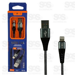Cabo De Dados Iphone 2 Metros 3.4A Inova CBO-6012