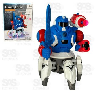 Robô Dançarino Com Luzes e Sons Toy King TK-AB2932