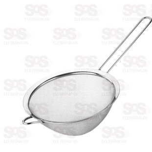 Peneira Grande De Aço Inox 22cm Caerus CRS-2742