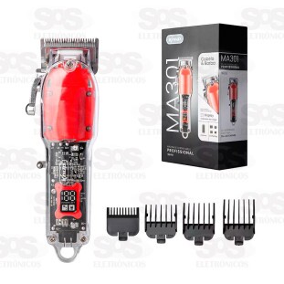 Máquina de Cortar Cabelo Profissional Com Painel Knup MA301