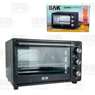 Forno Elétrico Com Timer 21 Litros Bak BK-FE21L-110
