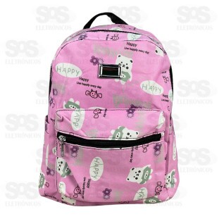Mochila Feminina 4 Bolsos Estampas Fofinhas Altomex AL-07-0521