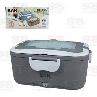 Marmita Elétrica Térmica 1,5L Potinho e Talheres Bak BK-ME15L