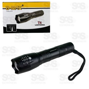 Lanterna de LED T6 Super Brilhante Recarregável B-Max 8501