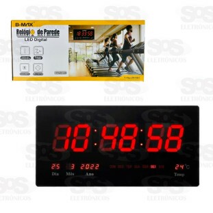 Relógio Painel LED Digital De Parede B-Max BM-R803