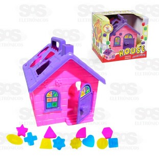 Casinha Didática Monta e Desmonta 13 Peças Pica Pau 597