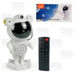 Projetor Astronauta De Galáxia Estrelada Caixa De Som Altomex AL-L13
